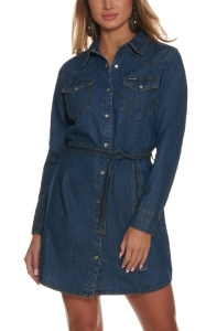 dark denim dress