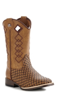 mens basket weave boots