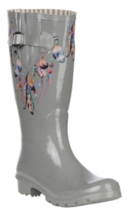 rain boots gray