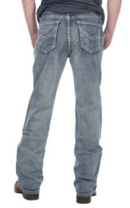 rock washed jeans
