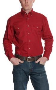 red wrangler shirt