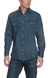 wrangler indigo shirt