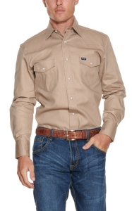 wrangler khaki shirt