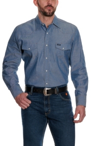 wrangler chambray work shirts