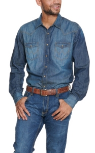 wrangler denim shirt