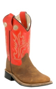 orange western boots