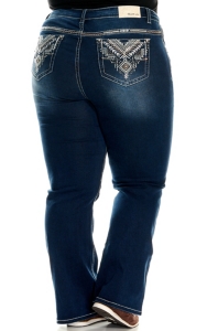 women's western jeans plus size