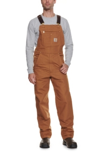 tan carhartt overalls