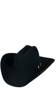 Resistol 20X Black Gold Low Crown Black Felt Cowboy Hat | Cavender's