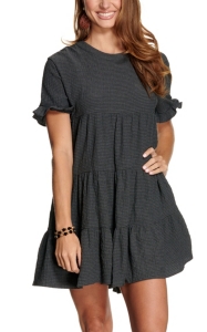 womens black babydoll dress