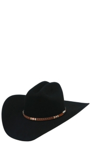 black felt cowboy hat