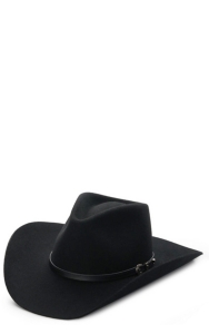 stetson 4x buffalo felt seneca pinch front western hat
