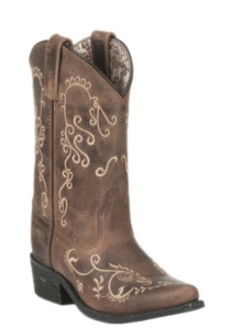 girls leather western boots