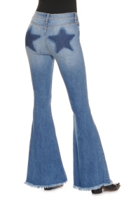 bell bottom jeans with stars