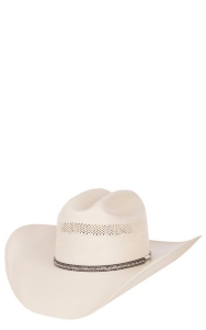 grey straw cowboy hat