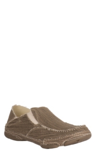 tony lama canvas slip on