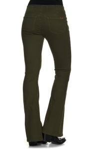 green bell bottom jeans