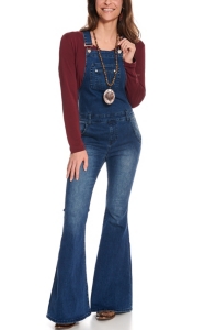 flare leg overalls