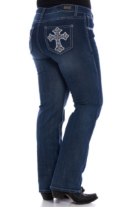 womens plus size western jeans