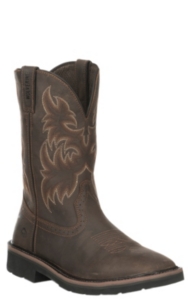 wolverine rancher square toe wellington work boots