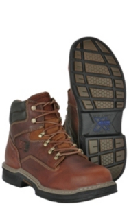 lace to toe steel toe work boots