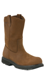 round steel toe boots