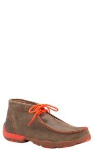 orange casual shoes