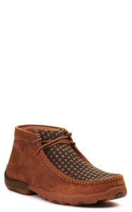 twisted x mens basket weave driving mocs