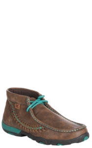 twisted x women's turquoise driving mocs